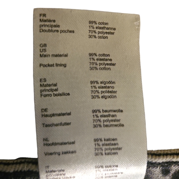 MAJE | Paola Acid Wash Cropped Frayed Gradient Denim Jeans in Size FR 38 / US 8 - Picture 8 of 8